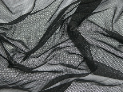 Сетка стрейч (7,81м/кг), 80 гр/м2, шир.160 см, цвет чёрный - купить в Оренбурге. Цена 1 911.27 руб.