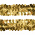 Тесьма с пайетками D16, шир. 30 мм/уп. 25+/-1 м, цвет золото - купить в Оренбурге. Цена: 1 087.39 руб.