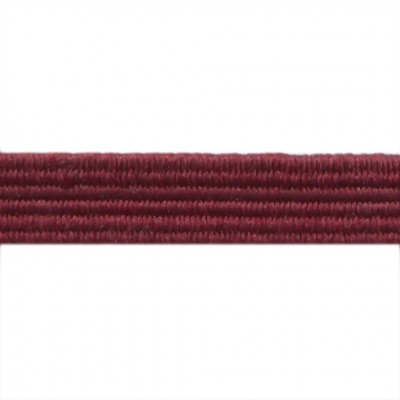 Резиновые нити с текстильным покрытием, шир. 6 мм ( упак.30 м/уп), цв.- 88-бордо - купить в Оренбурге. Цена: 155.22 руб.