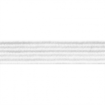 Резиновые нити с текстильным покрытием, шир. 6 мм (182 м/уп), цв.-белый - купить в Оренбурге. Цена: 705.59 руб.