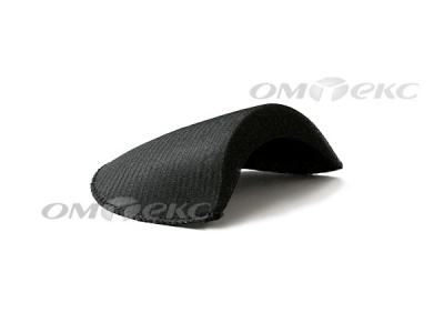 Плечевые накладки OВТ-10, обшитые, цвет чёрный - купить в Оренбурге. Цена: 17.64 руб.