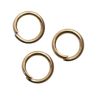 Кольцо  соединительное для бижутерии 5 мм, цв.-золото - купить в Оренбурге. Цена: 0.44 руб.