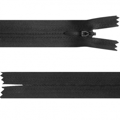 Молния потайная Т3, 20 см, полиэстер, цвет чёрный - купить в Оренбурге. Цена: 5.27 руб.