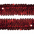 Тесьма с пайетками 3, шир. 30 мм/уп. 25+/-1 м, цвет красный - купить в Оренбурге. Цена: 1 087.39 руб.