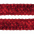 Тесьма с пайетками 3, шир. 35 мм/уп. 25+/-1 м, цвет красный - купить в Оренбурге. Цена: 1 308.30 руб.