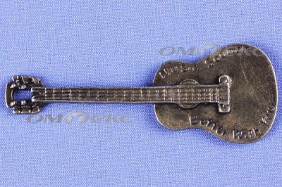 Декоративный элемент для творчества из металла "Гитара"  - купить в Оренбурге. Цена: 19.99 руб.