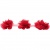 Тесьма плетеная "Рюш", упак. 9,14 м, цвет красный - купить в Оренбурге. Цена: 46.82 руб.