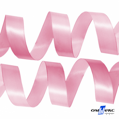 050-нежно-розовый Лента атласная упаковочная (В) 85+/-5гр/м2, шир.25 мм (1/2), 25+/-1 м - купить в Оренбурге. Цена: 53.96 руб.