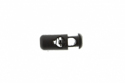 8108 Фиксатор пластиковый "Бочонок", 20х8 мм, цвет чёрный - купить в Оренбурге. Цена: 1.29 руб.