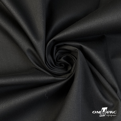 Костюмная ткань 97% хлопок 3%спандекс, 185+/-10 г/м2, 150см #801, цв.(63) - чёрный - купить в Оренбурге. Цена 765.72 руб.