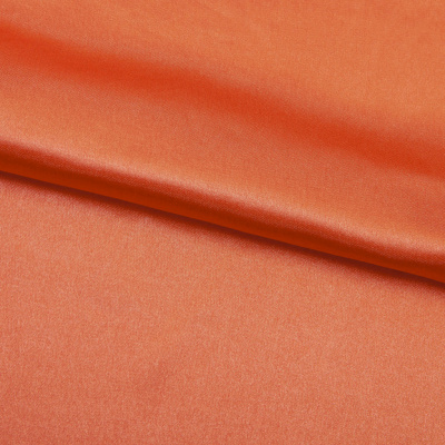 Поли креп-сатин 17-1350, 120 гр/м2, шир.150см, цвет оранжевый - купить в Оренбурге. Цена 155.57 руб.