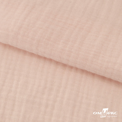 Ткань Муслин, 100% хлопок, 125 гр/м2, шир. 140 см #201 цв.(37)-нежно розовый - купить в Оренбурге. Цена 464.97 руб.