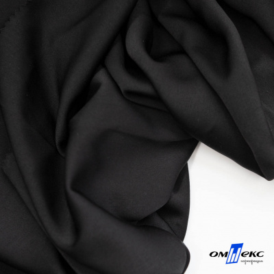 Ткань плательная Габриэль 100% полиэстер,140 (+/-10) гр/м2, шир. 150 см, цв. черный BLACK - купить в Оренбурге. Цена 248.37 руб.