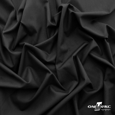Ткань сорочечная Темза, 80%полиэстр 20%вискоза, 120 г/м2 ш.150 см, цв.черный - купить в Оренбурге. Цена 269.93 руб.