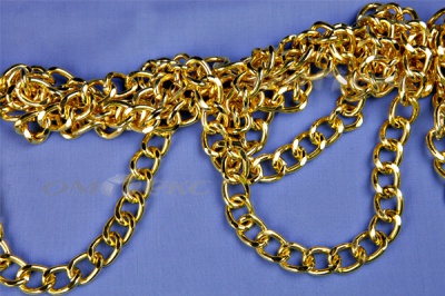 Цепь металл декоративная №11 (17*13) золото (10+/-1 м)  - купить в Оренбурге. Цена: 1 341.87 руб.