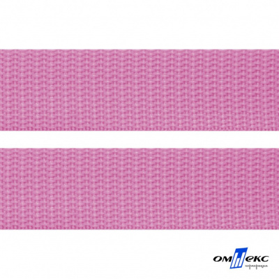 Розовый- цв.513-Текстильная лента-стропа 550 гр/м2 ,100% пэ шир.30 мм (боб.50+/-1 м) - купить в Оренбурге. Цена: 475.36 руб.