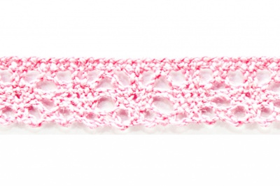 Тесьма кружевная 0621-1607, шир. 15 мм/уп. 20+/-1 м, цвет 096-розовый - купить в Оренбурге. Цена: 302.42 руб.