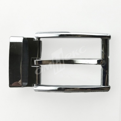 Пряжка металлическая для мужского ремня 845005А#2 (шир.ремня 40 мм), цв.-никель - купить в Оренбурге. Цена: 110.29 руб.