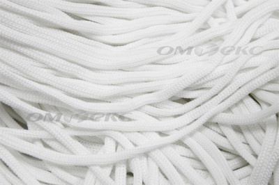 Шнур Т-02 (4с2) мелкое плетение 4мм 100 м белый - купить в Оренбурге. Цена: 2.50 руб.