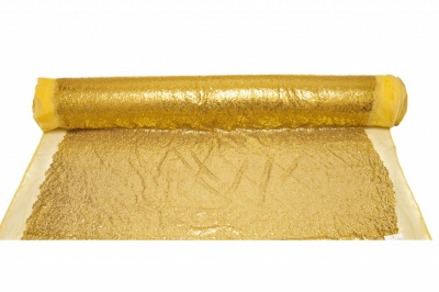 Сетка с пайетками №6, 188 гр/м2, шир.130см, цвет золото - купить в Оренбурге. Цена 371.02 руб.