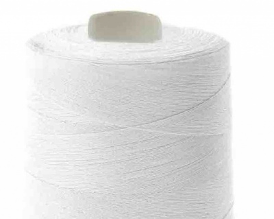 Швейные нитки (армированные) 28S/2, нам. 2 500 м, цвет белый - купить в Оренбурге. Цена: 148.95 руб.