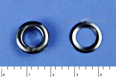 Люверсы металлические, блочка/кольцо, №5 (8 мм) упак.1000 шт- цв.никель - купить в Оренбурге. Цена: 392 руб.