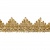 Тесьма металлизированная 0384-0240, шир. 40 мм/уп. 25+/-1 м, цвет золото - купить в Оренбурге. Цена: 490.74 руб.