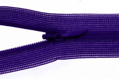 Молния потайная Т3 866, 50 см, капрон, цвет фиолетовый - купить в Оренбурге. Цена: 8.62 руб.