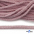 Шнур плетеный d-6 мм круглый, 70% хлопок 30% полиэстер, уп.90+/-1 м, цв.1087-розовый - купить в Оренбурге. Цена: 594 руб.