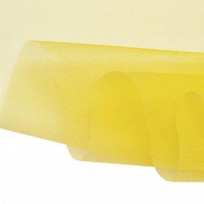 Фатин жесткий 16-68, 22 гр/м2, шир.180см, цвет жёлтый - купить в Оренбурге. Цена 89.29 руб.