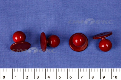 Пуговица поварская "Пукля", 10 мм, цвет красный - купить в Оренбурге. Цена: 2.28 руб.