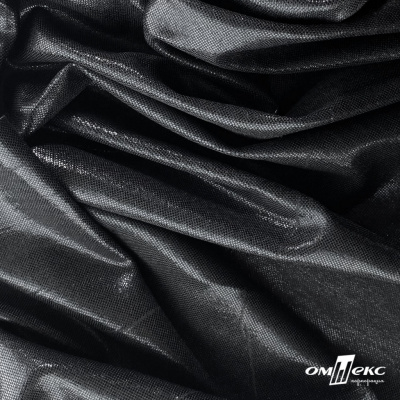 Трикотажное полотно голограмма, шир.140 см, #602 -чёрный/чёрный - купить в Оренбурге. Цена 385.88 руб.