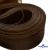Регилиновая лента, шир.65мм, (уп.25 ярд), цв.- коричневый - купить в Оренбурге. Цена: 499.43 руб.
