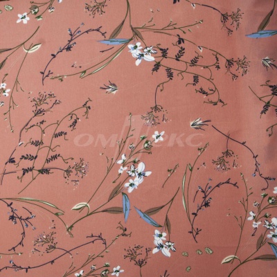 Плательная ткань "Фламенко" 2.1, 80 гр/м2, шир.150 см, принт растительный - купить в Оренбурге. Цена 311.05 руб.