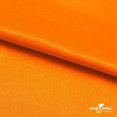 Поли креп-сатин 15-1263, 125 (+/-5) гр/м2, шир.150см, цвет оранжевый - купить в Оренбурге. Цена 155.57 руб.