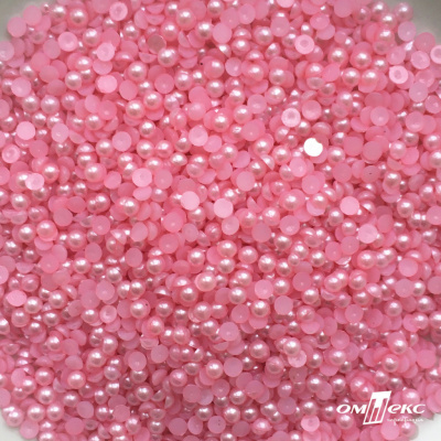 0404-5146G-Полубусины пластиковые круглые "ОмТекс", 4 мм, (уп.50гр=2500+/-10шт), цв.101-св.розовый - купить в Оренбурге. Цена: 63.50 руб.