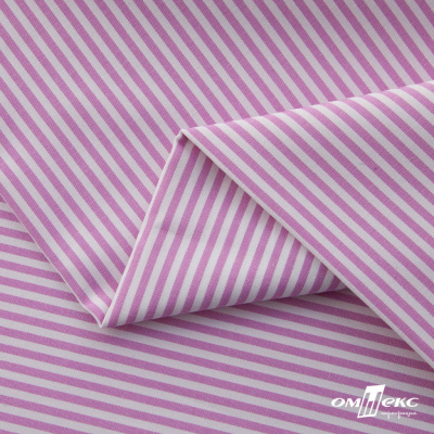Ткань сорочечная Полоска Кенди, 115 г/м2, 58% пэ,42% хл, шир.150 см, цв.1-розовый, (арт.110) - купить в Оренбурге. Цена 309.82 руб.