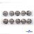 119-02 Кнопки пришивные декоративные металл 25 мм, цв.-никель - купить в Оренбурге. Цена: 30.23 руб.