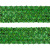 Тесьма с пайетками D4, шир. 35 мм/уп. 25+/-1 м, цвет зелёный - купить в Оренбурге. Цена: 1 308.30 руб.