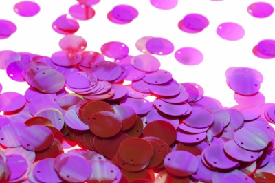 Пайетки "ОмТекс" россыпью,CREAM,круг 20 мм/упак.50+/-2 гр, цв. 15-розовый - купить в Оренбурге. Цена: 80.12 руб.