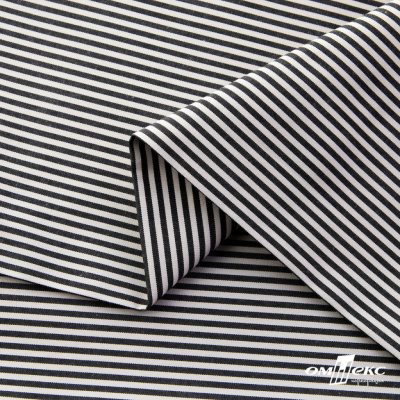 Ткань сорочечная Полоска Кенди, 115 г/м2, 58% пэ,42% хл, шир.150 см, цв.6-черный, (арт.110) - купить в Оренбурге. Цена 306.69 руб.