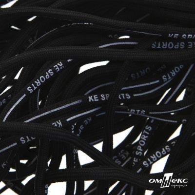 Шнурки #107-18, круглые 130 см, "KE SPORTS", цв.чёрный - купить в Оренбурге. Цена: 21.91 руб.