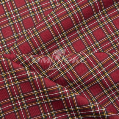Ткань костюмная клетка 24379 2012, 230 гр/м2, шир.150см, цвет бордовый/бел/жел - купить в Оренбурге. Цена 539.74 руб.