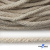 Шнур плетеный d-6 мм круглый, 70% хлопок 30% полиэстер, уп.90+/-1 м, цв.1077-лён - купить в Оренбурге. Цена: 588 руб.