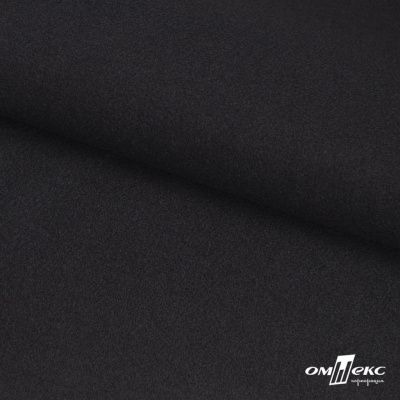 Трикотажное полотно "Монне" 100% полиэстр, 152см, 350 г/м2, чёрный, м - купить в Оренбурге. Цена 385 руб.