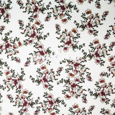 Плательная ткань "Фламенко" 23.1, 80 гр/м2, шир.150 см, принт растительный - купить в Оренбурге. Цена 264.56 руб.