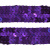 Тесьма с пайетками 12, шир. 20 мм/уп. 25+/-1 м, цвет фиолет - купить в Оренбурге. Цена: 778.19 руб.