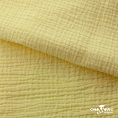 Ткань Муслин, 100% хлопок, 125 гр/м2, шир. 135 см (12-0824) цв.лимон нюд - купить в Оренбурге. Цена 337.25 руб.