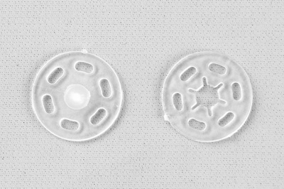 Кнопки пришивные пластиковые 15 мм, блистер 24шт, цв.-прозрачные - купить в Оренбурге. Цена: 68.79 руб.