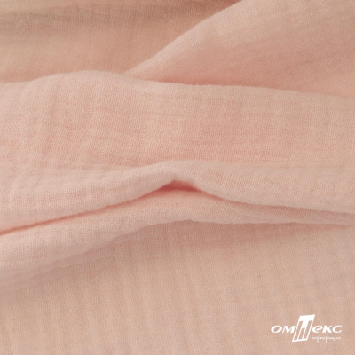 Ткань Муслин, 100% хлопок, 125 гр/м2, шир. 140 см #201 цв.(37)-нежно розовый - купить в Оренбурге. Цена 464.97 руб.